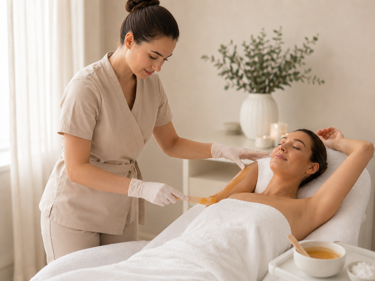 Underarm sugaring